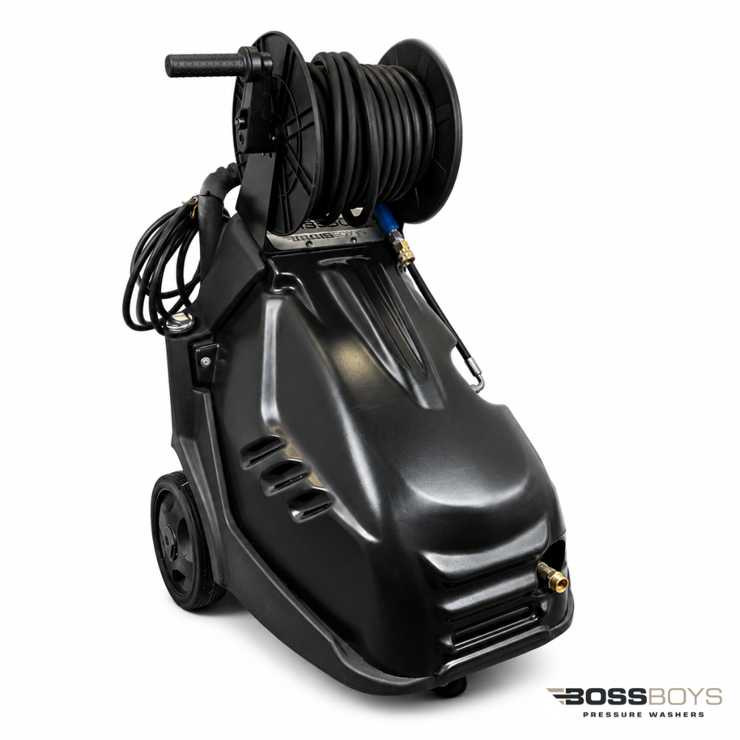 BossBoys electric three-phase washer side profile