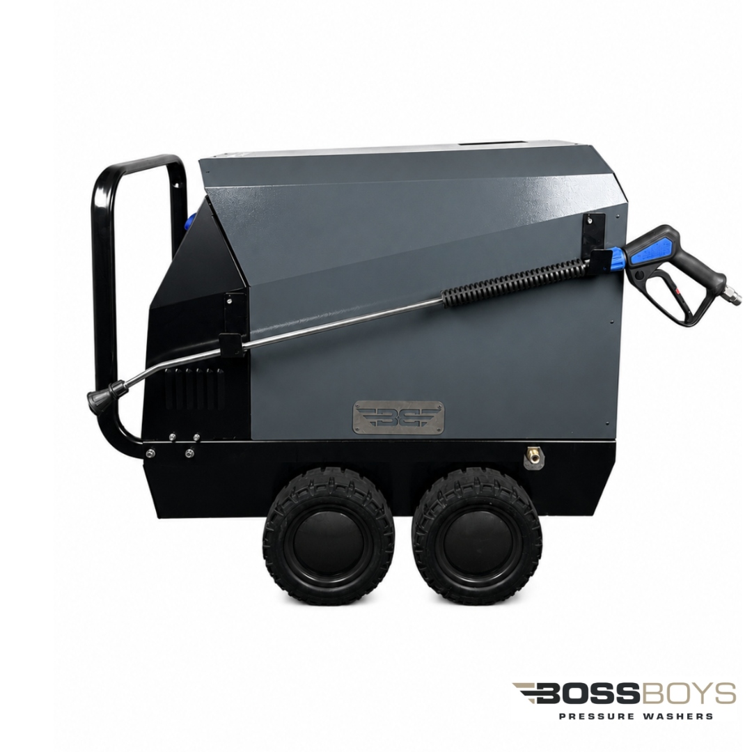 BossBoys MHD12100 mobile diesel hot water pressure washer - view 4