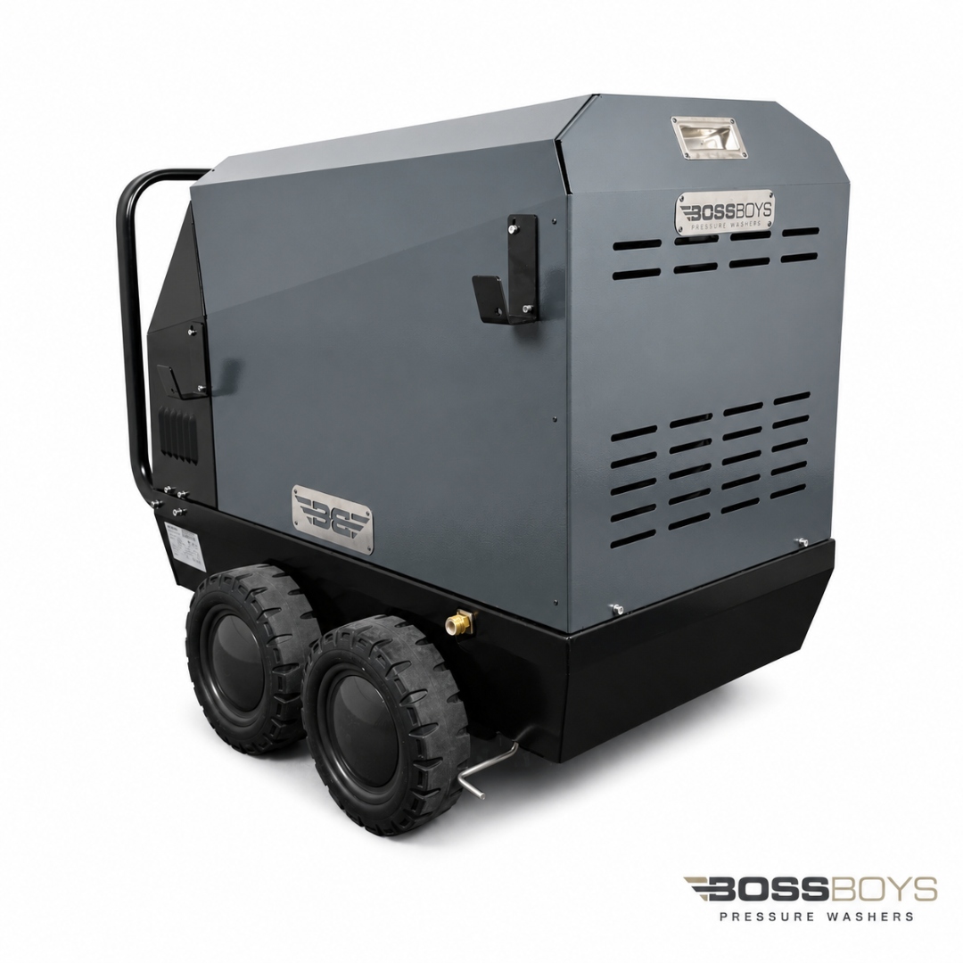 BossBoys MHD12100 mobile diesel hot water pressure washer - view 6
