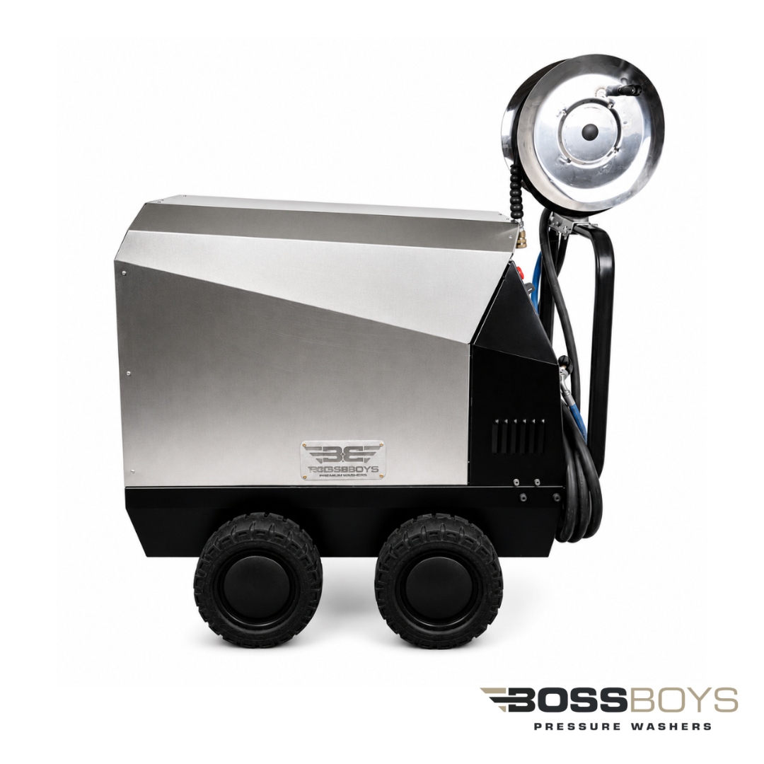BossBoys MHE10160SS mobile electric hot water pressure washer - view 3