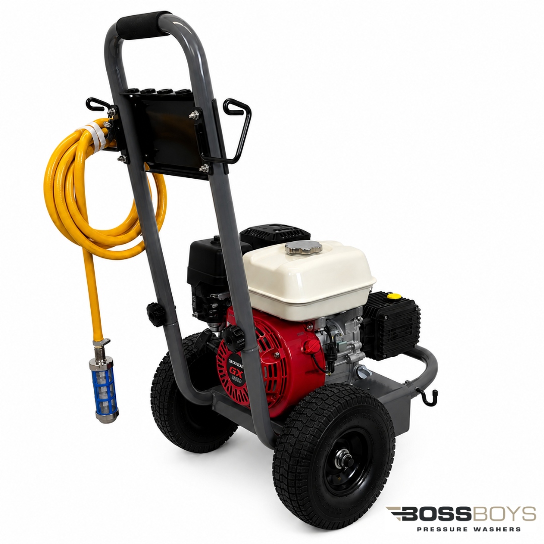 BossBoys PM13150 petrol pressure washer front view