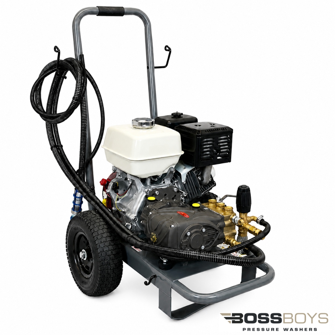 BossBoys PM15250 petrol pressure washer front view